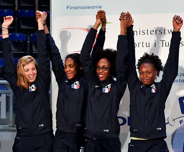 L'équipe de France d'épée féminine