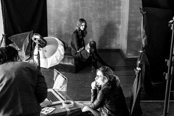 Le backstage du shooting photos de Catalana de Fiore